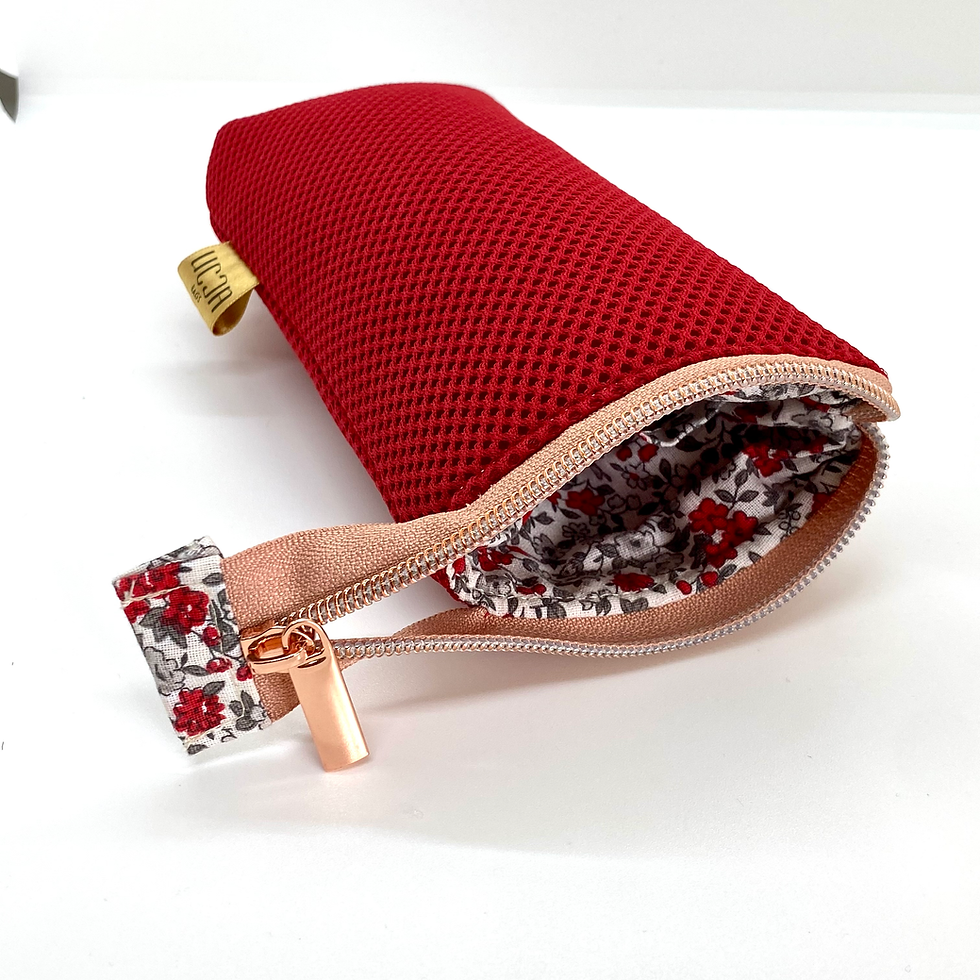 Miniatura: Funda para 2 o 3 pares de gafas. ROJO