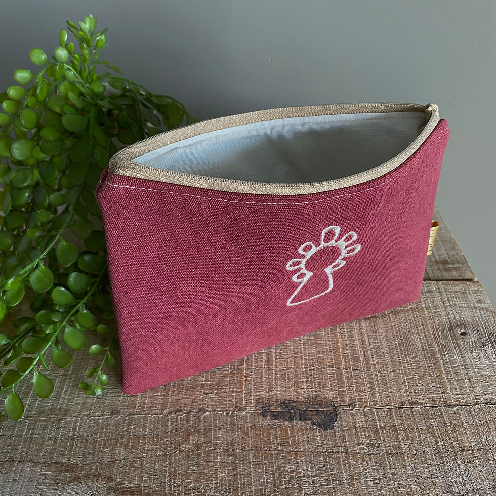 Miniatura: Neceser Virgen del Pilar. Granate