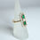 Thumbnail: 18ct Gold Emerald and Diamond Hinged Ring