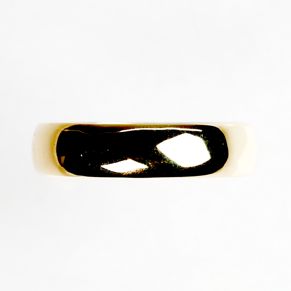 wedding band men, court ring, gold ring, mens ring, vu jewellers, queenstown, New Zealand, polished ring, handmade rings