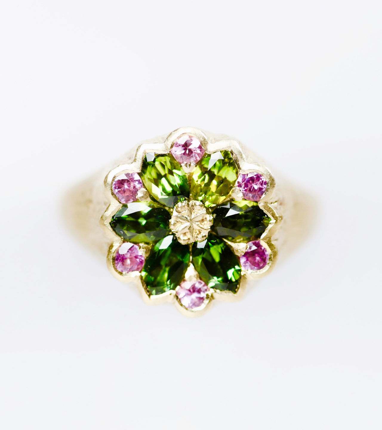 Love in a mist Sapphire Ring