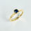 Thumbnail: Blue Sapphire Gold Stacker Ring