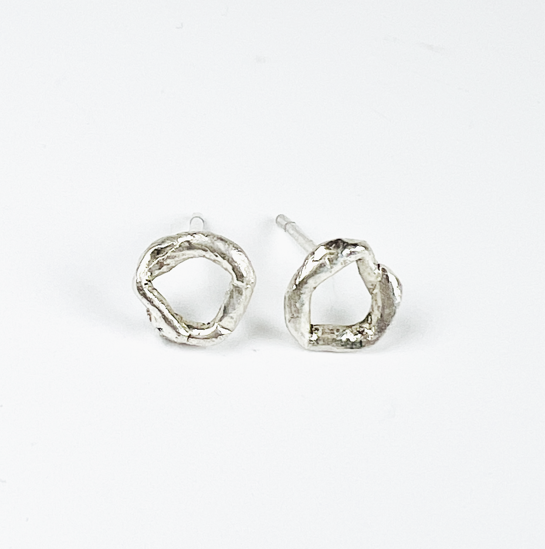Mini Silver Knot Studs