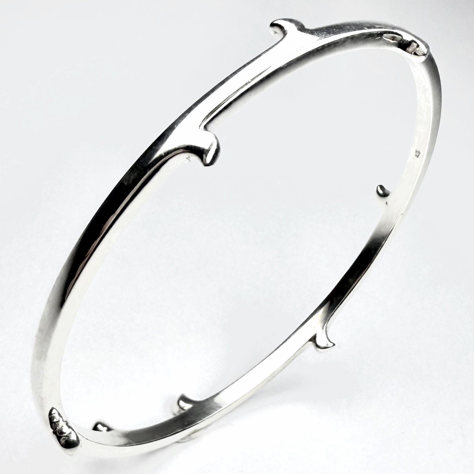 Sterling Silver Thorn Bangle