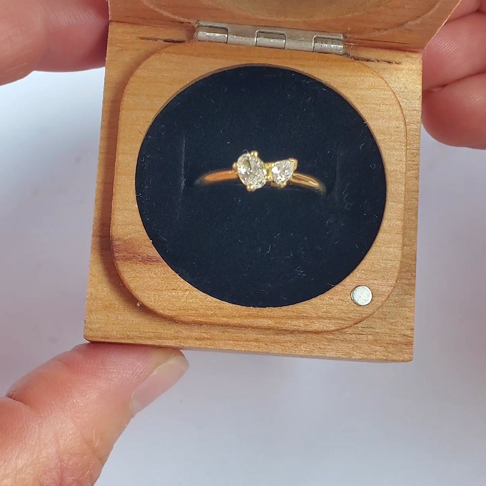 Thumbnail: 'Toi et Moi' Diamond Blossom Ring