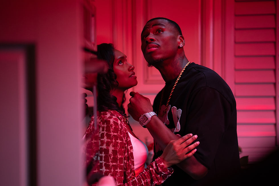 Screening the best in vertical filmmaking: cinematic red lighting.