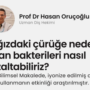 pH 9 ile alkali Kangen suyunun düzenli içilmesi ağızda çürüğe neden olan bakteriyi azaltmada etkili*