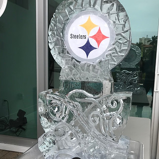 Double Shot Luge with the Steelers Logo.