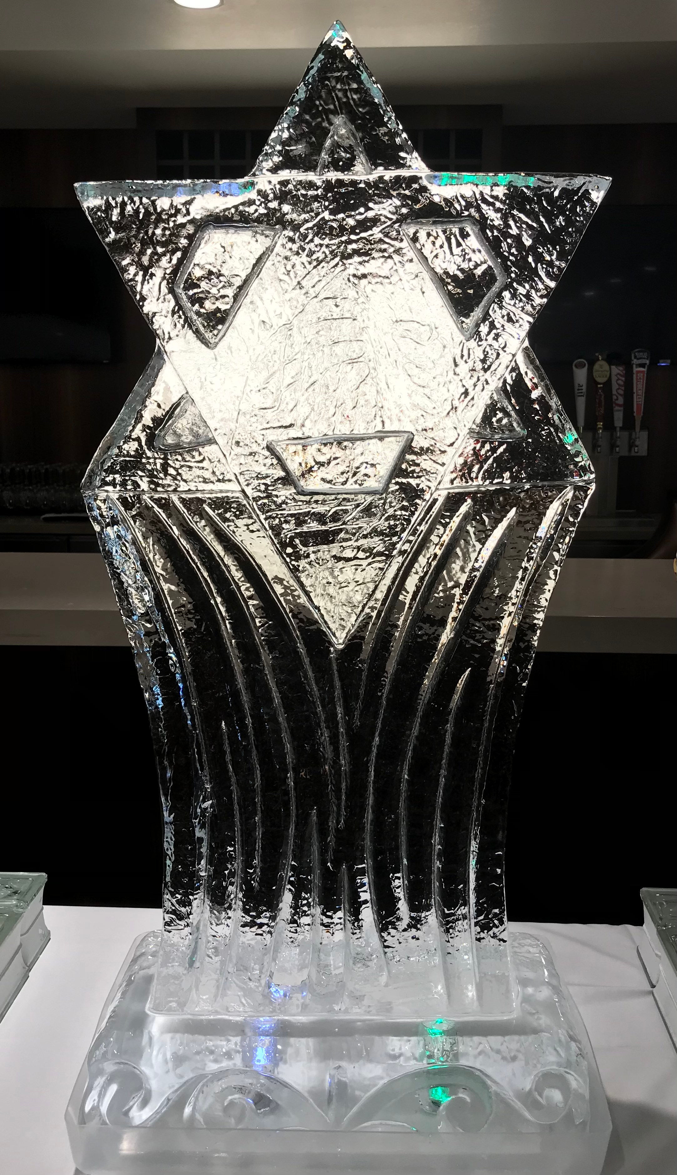 Shooting Star of David at the Jewish Yom Kippur Holiday