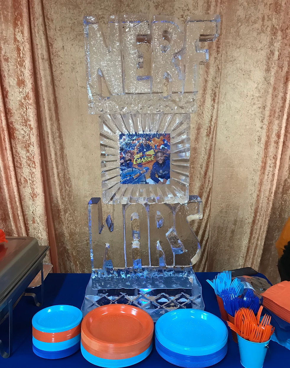 Nerf Wars Theme Birthday Party for a Child.