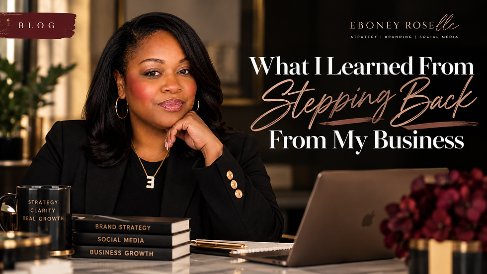 What I Learned From Stepping Back From My Business