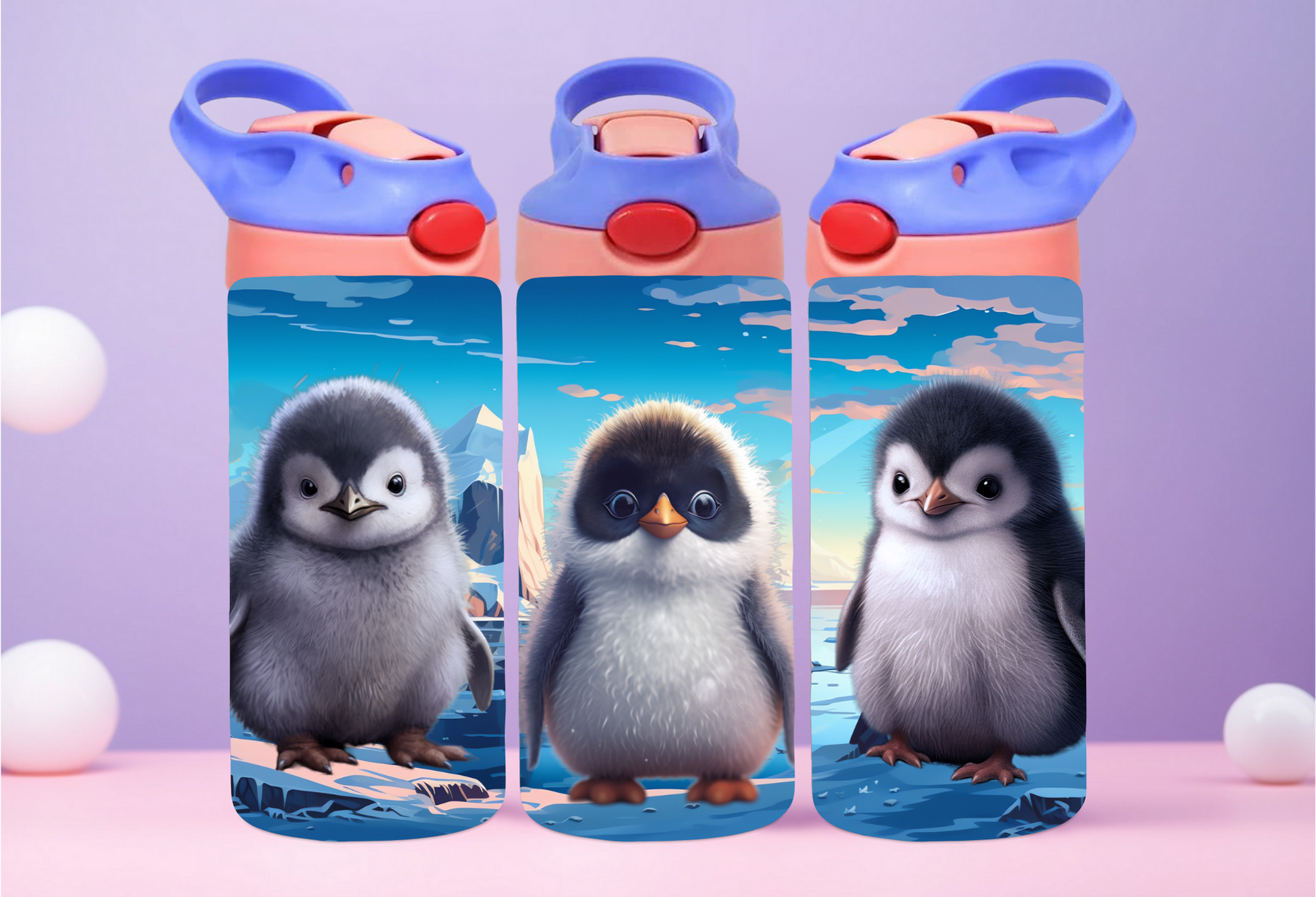 Baby Penguins Tumbler/Sports Bottle
