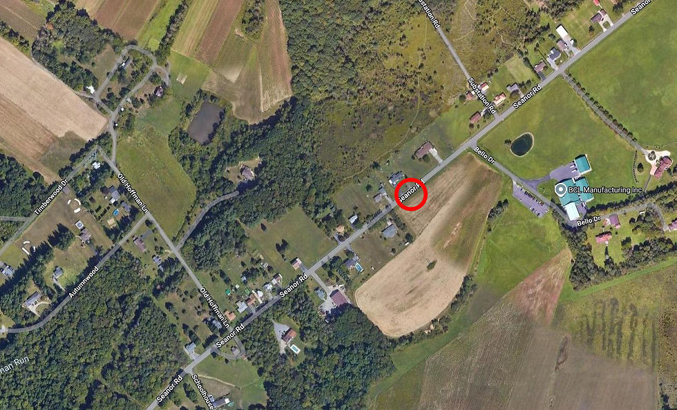 Aerial map of Seanor Road