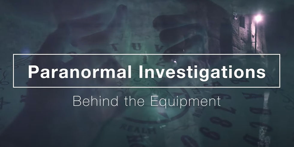 Kieran Woodhouse - Paranormal Investigations: Behind The Equipment