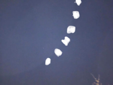 27/01/2019 - Hodge Hill - White Arc Of Lights Sighting & Strobing Light Video