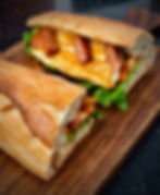 Sausage & Fried Eggs Baguette