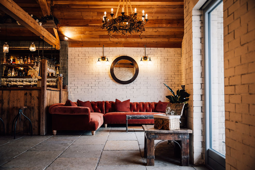Rustic bar at Eden Bar