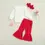 Thumbnail: 1-5y Valentines Days Baby Girls 3pcs Clothes Sets