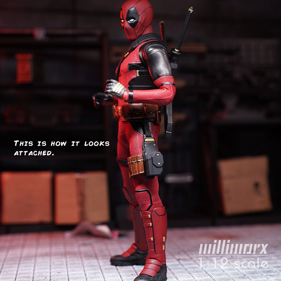 Thumbnail: 1:12 Mezco Deadpool Holster Replacement
