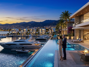Modern luxury seafront villa in Cyprus with an infinity pool and panoramic Mediterranean views, representing premium real estate investment and high-end relocation opportunities for international investors.