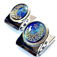 天の川と月猫のマグネット