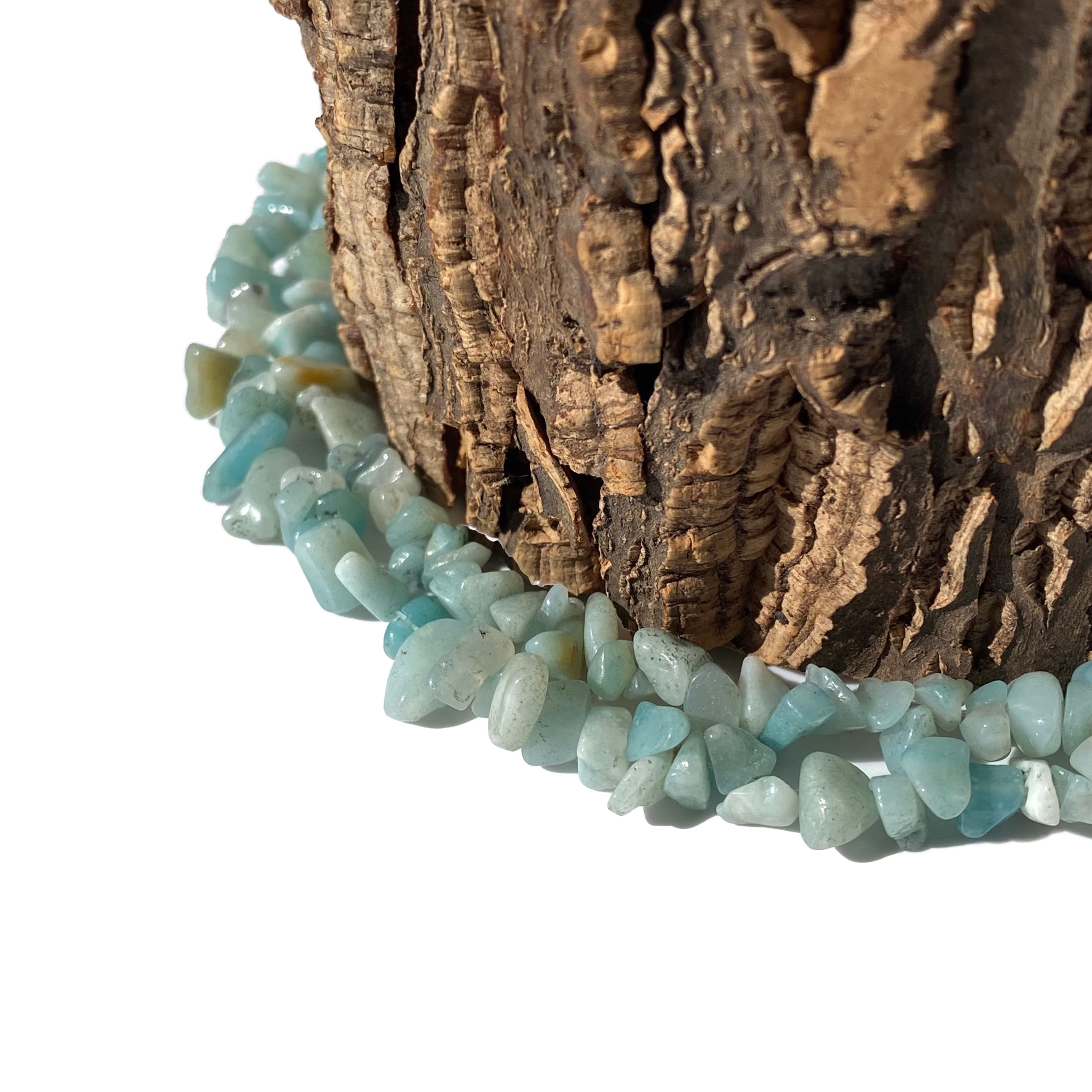 Colar Chips de Amazonite