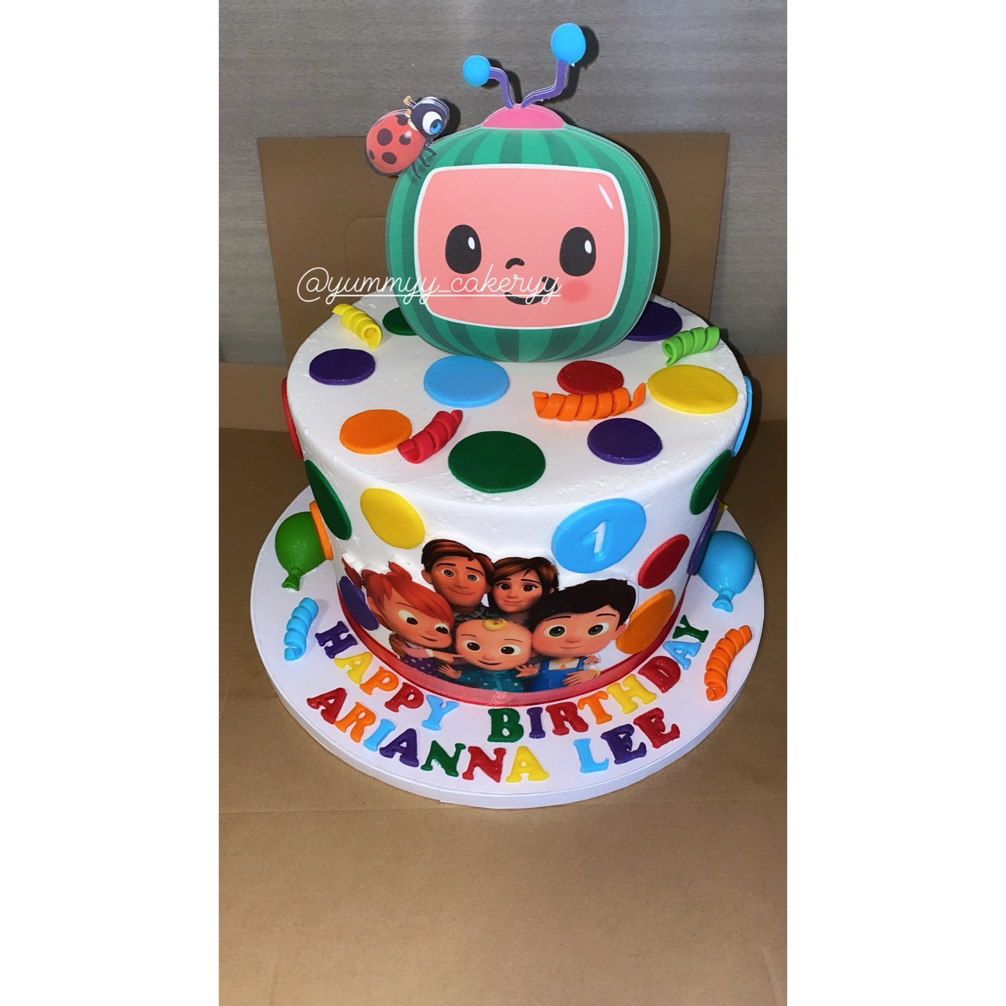 CocoMelon Theme Cake