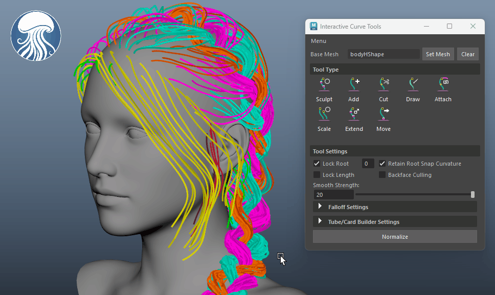 Interactive Curve Tools - French Braid.gif