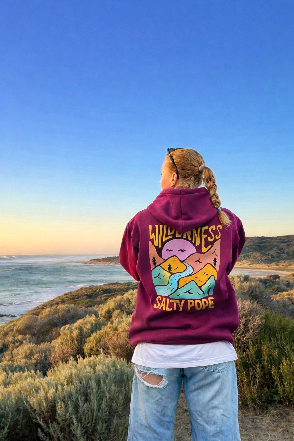 Magenta - Wilderness -Oversized Hoodie