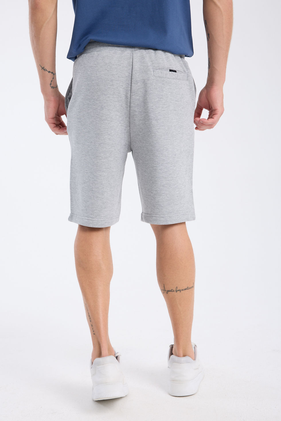 Thumbnail: Erkek 7inch Sweat Short Gri Melanj