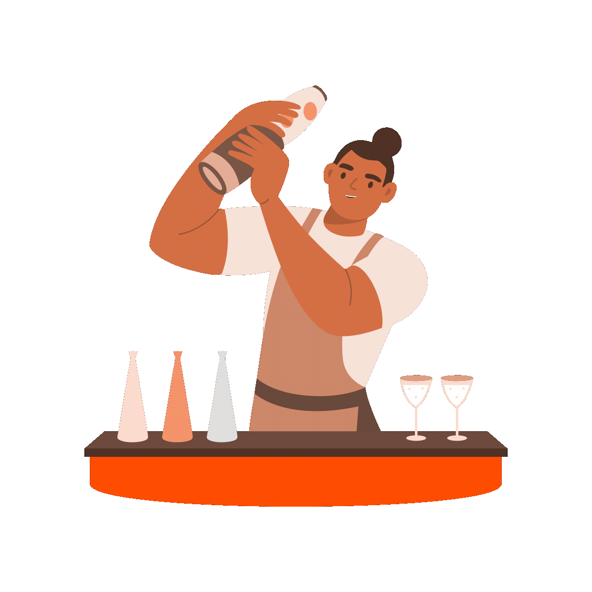 Professional bartender mixing drinks.gif