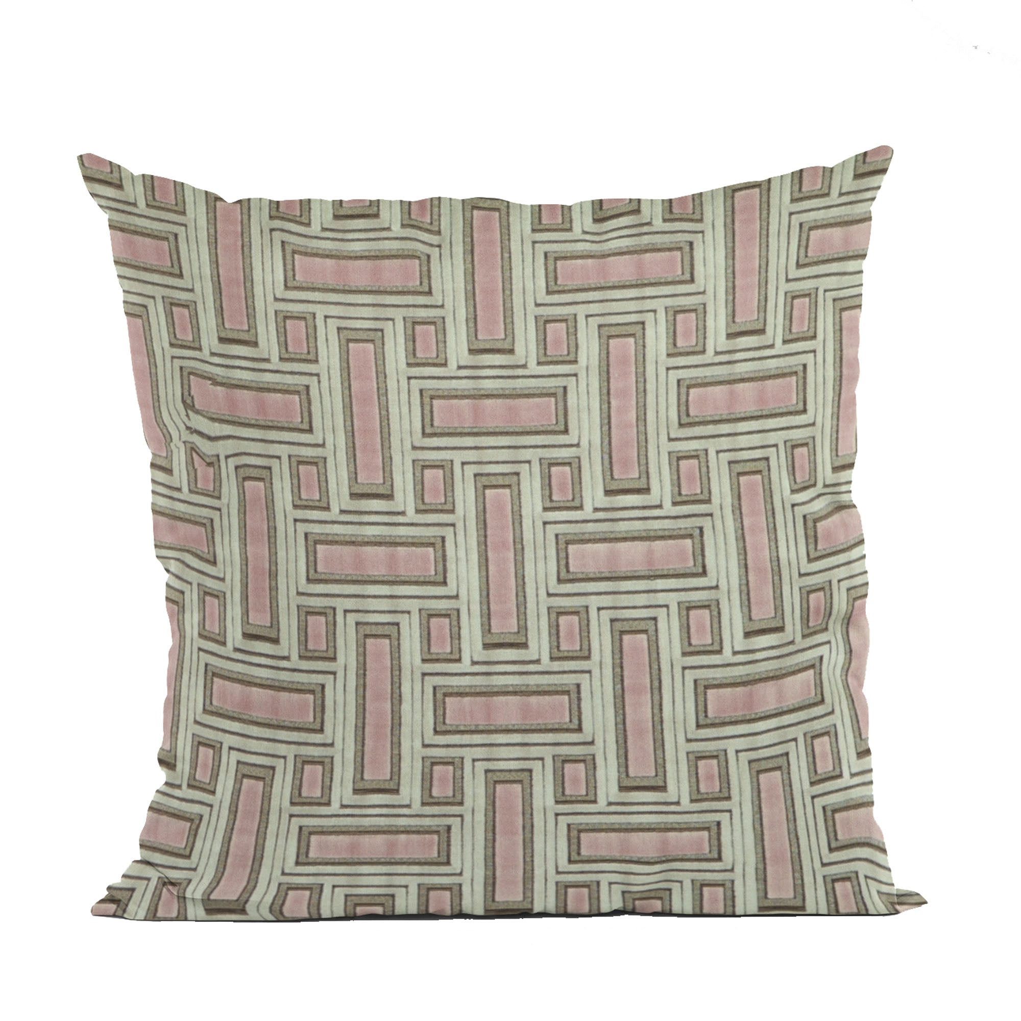Plutus Bella Pink Stony Cut Velvet, Some Sparkle to It Luxury Throw Pillow