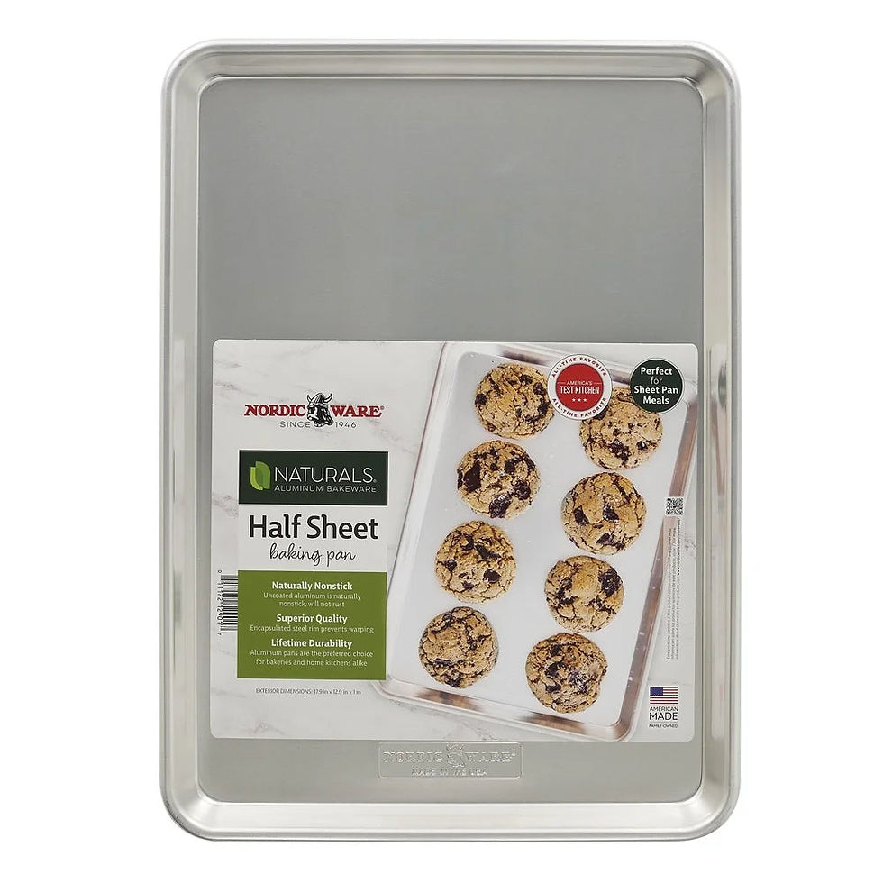 Thumbnail: Aluminum Baking Sheet Pan 18x13 Perfect Cookies Brownies Roasting Vegetables Mea