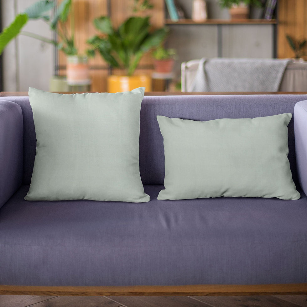 Thumbnail: Plutus Aqua Solid Shiny Velvet Luxury Throw Pillow