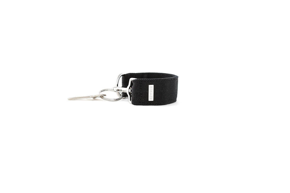 Thumbnail: Black CLASSIC CANVAS KEYPER® Key Ring