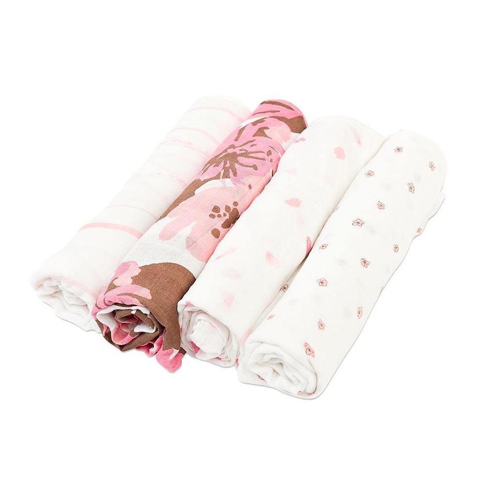 縮圖：Pink Stripe Swaddle