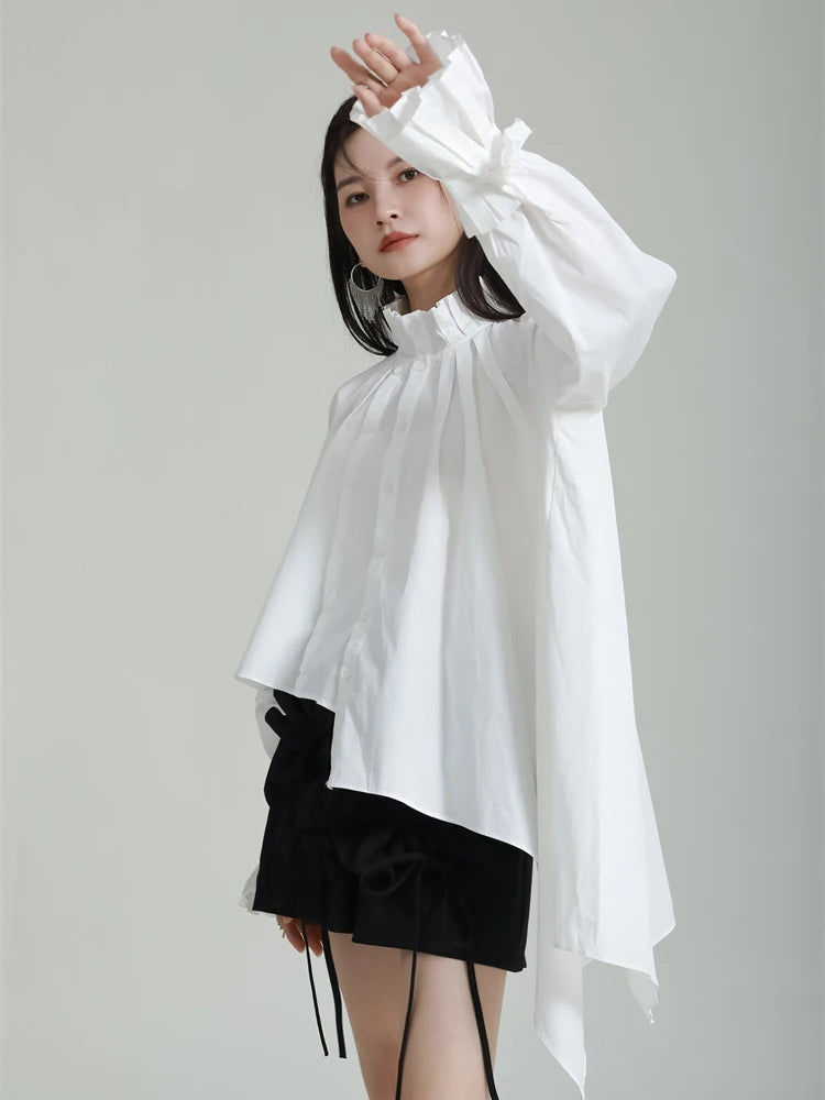 縮圖：Ladada Pleated Collar Blouse