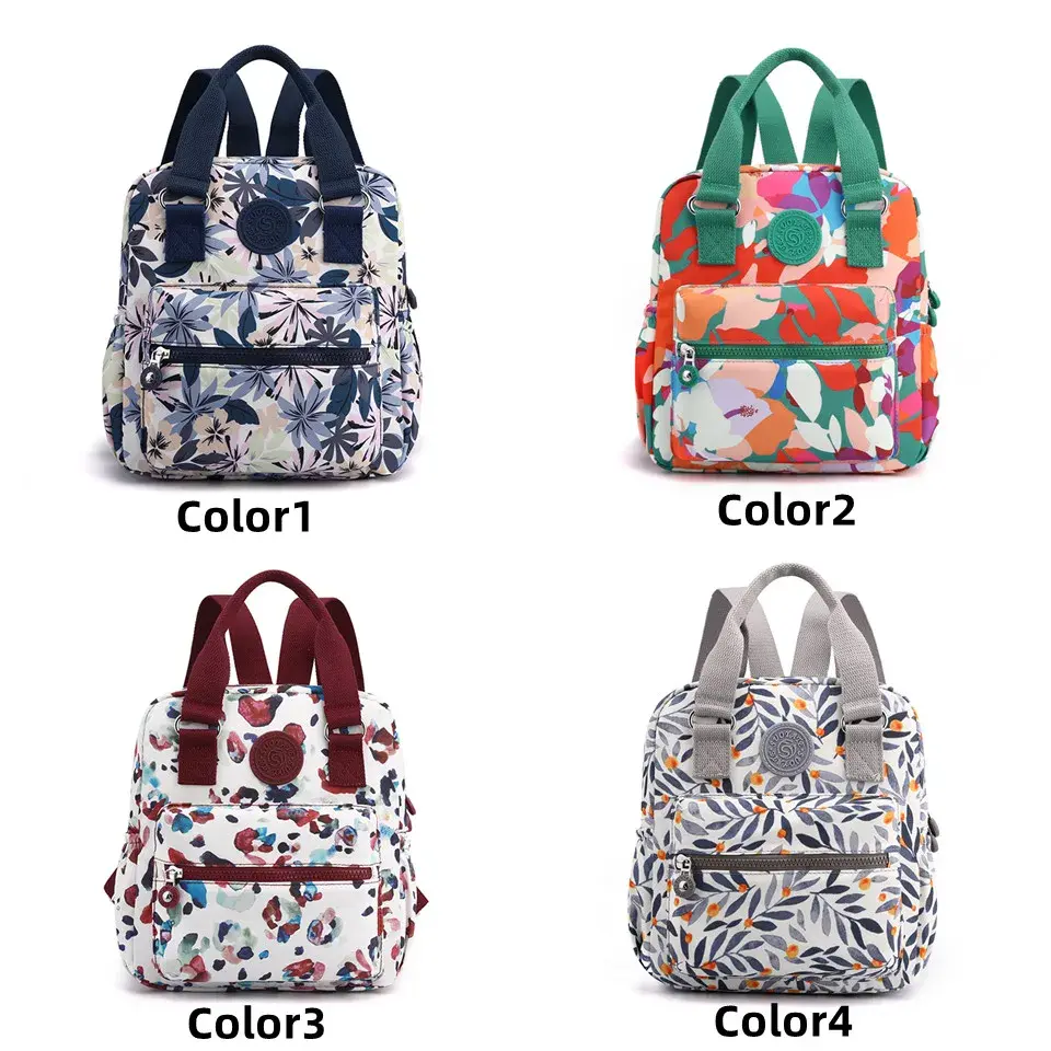 Thumbnail: NEW Fashion Anti Theft Women Backpack Durable Fabric Nylon School Bag Pretty