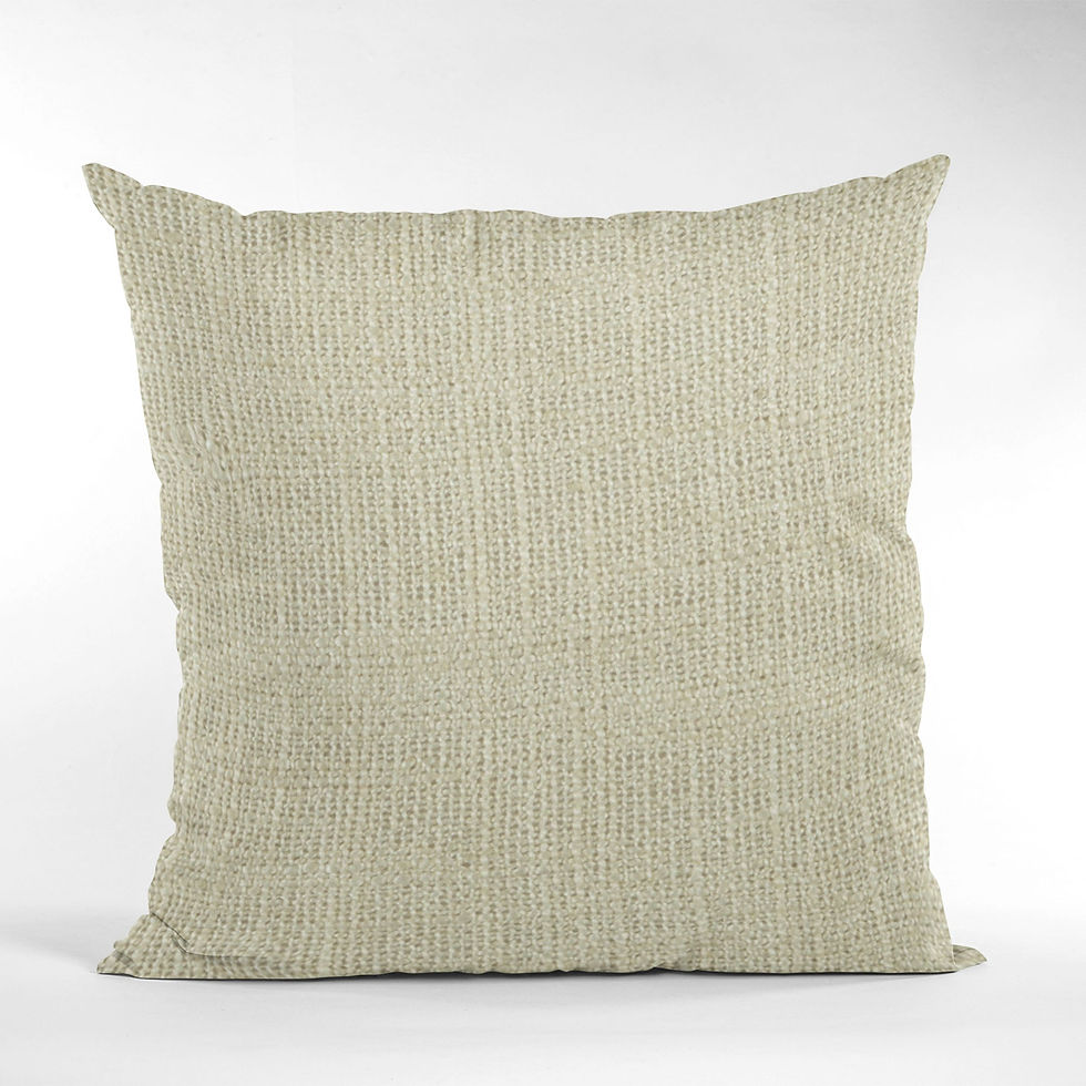 Miniature : Plutus Vanilla Wall Textured Solid, With Open Weave. Luxury Throw Pillow