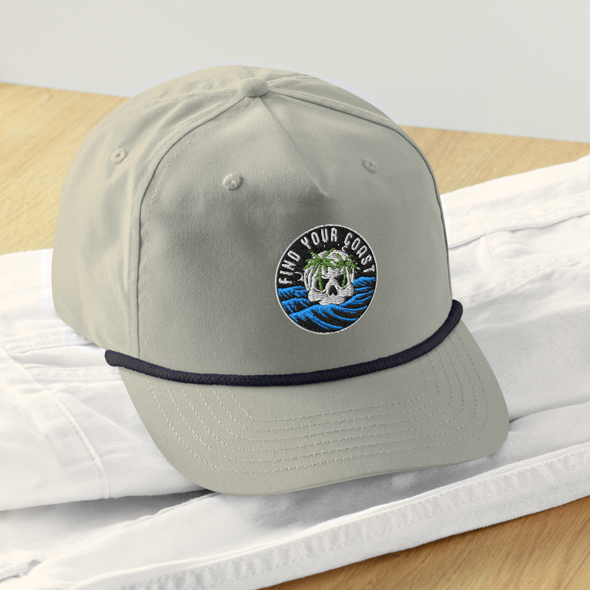 Find Your Coast Sporty Skull Rope Caps