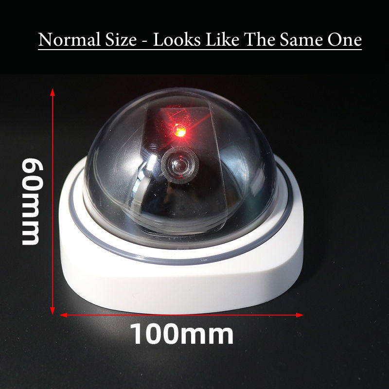 Thumbnail: Creative Fake White Dome Camera Dummy CCTV Camera Flashing Red Led Power via