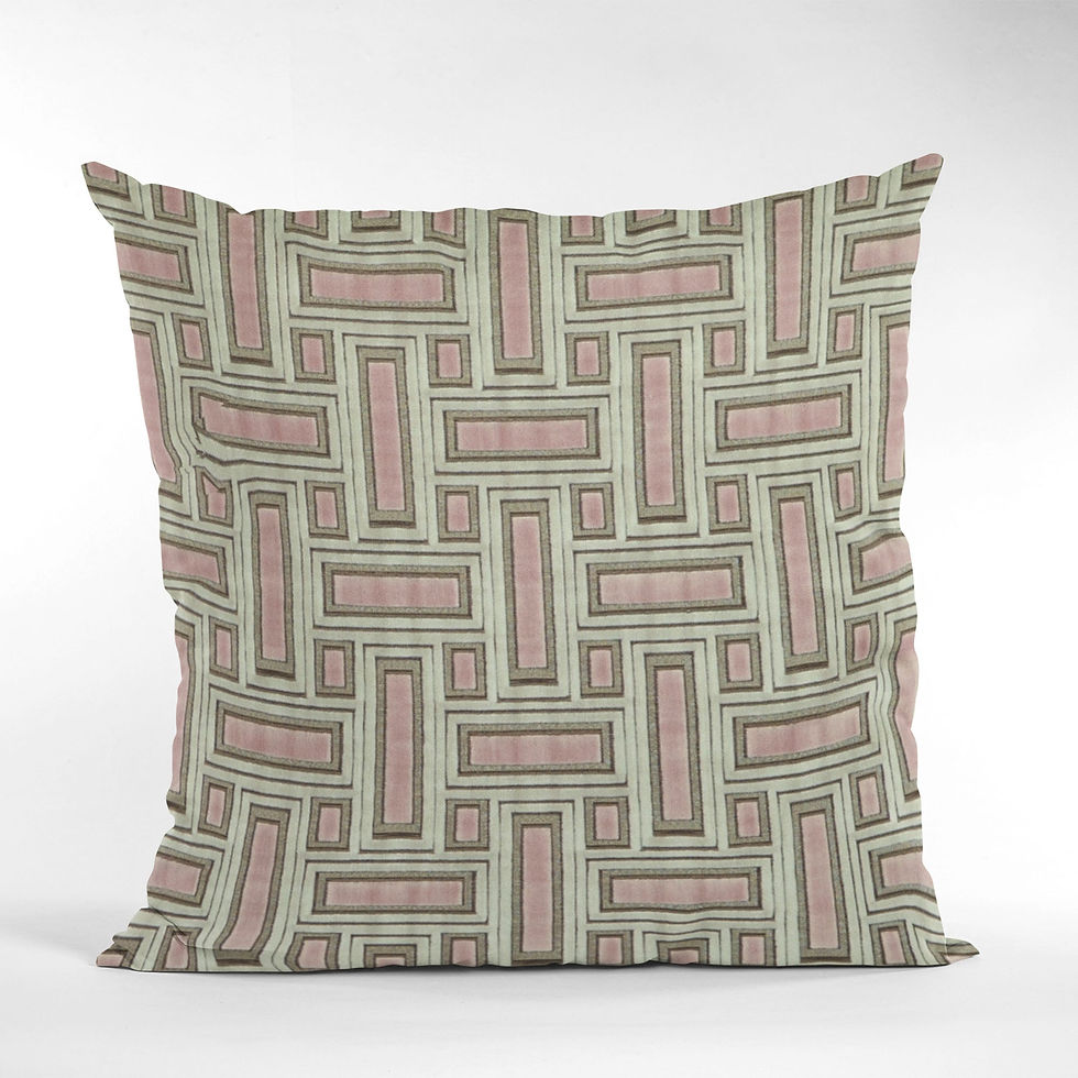 Thumbnail: Plutus Bella Pink Stony Cut Velvet, Some Sparkle to It Luxury Throw Pillow