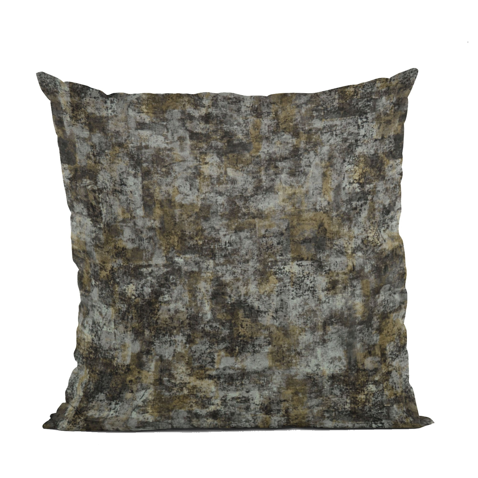 Twilight Hidden Island Velvet With Foil Printing on Top Luxury Throw Pillow