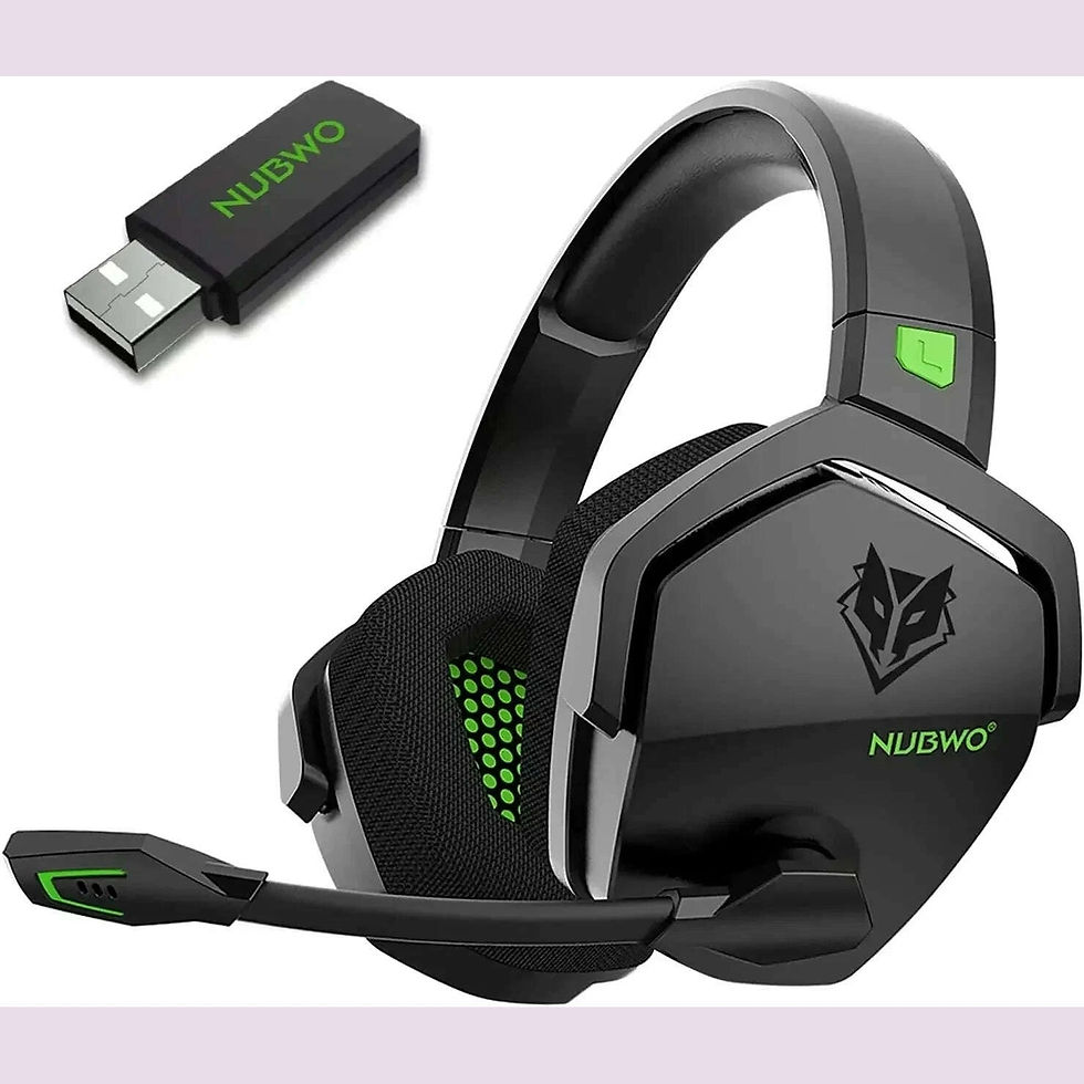 縮圖：NUBWO G06 Wireless Headsets Gamer 2.4GHz Bluetooth 5.3 Gaming Headphones with Du