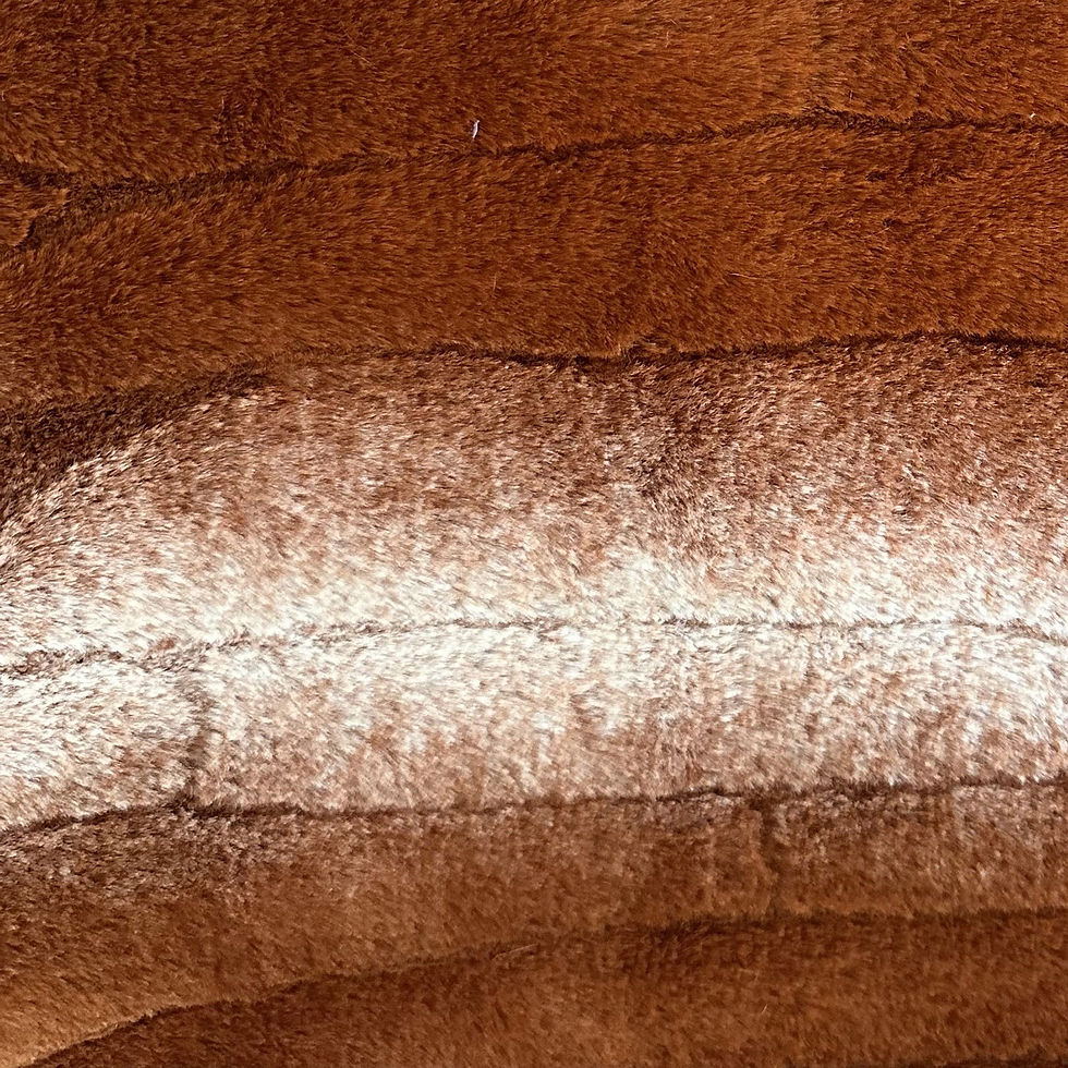 Thumbnail: Plutus Orange Brown Furever Animal Faux Fur Luxury Throw Pillow
