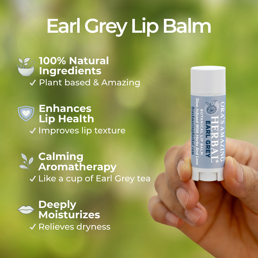 縮圖：Natural Lip Balm, Herbal Infused, Earl Grey