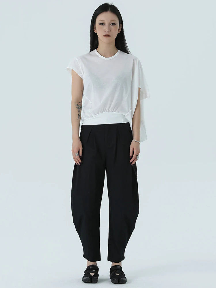縮圖：Sandee Asymmetrical Round Neck Shirt