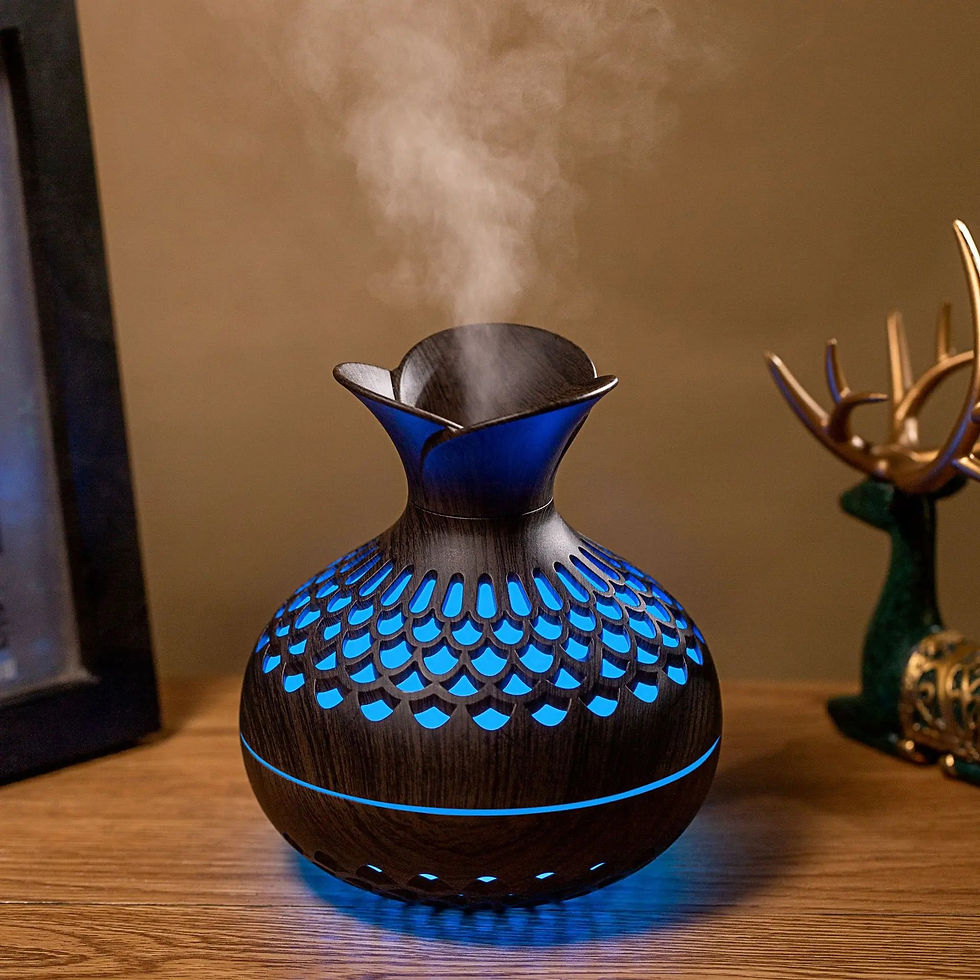 縮圖：Wood Grain Humidifier 300ml USB Aroma Diffuser Atomizer USB Household Humidifier