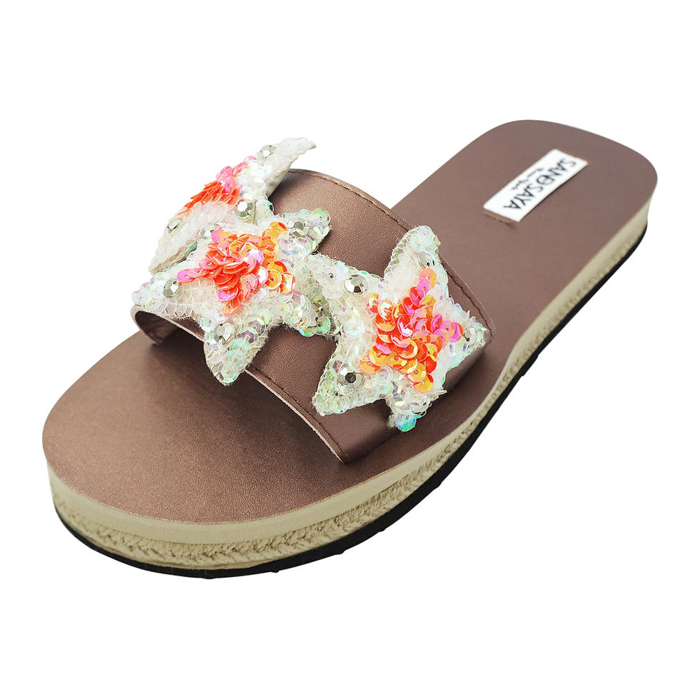 Thumbnail: Hamptons Pink Stars- Waterproof Espadrille Flat
