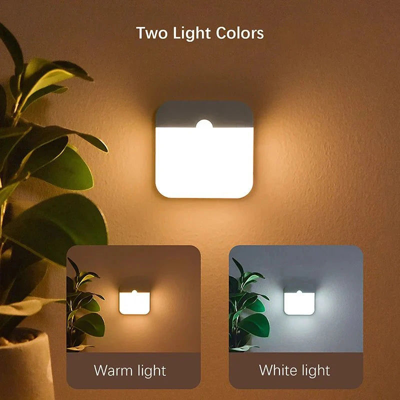 縮圖：Wireless Motion Sensor LED Night Light - USB Rechargeable Wall Lamp